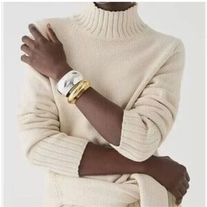 J. Crew Soft Cream Turtleneck Sweater